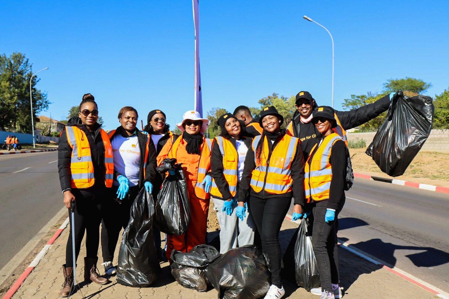 Orange Botswana Employees Lead Litter-Picking Drive in Maruapula for World Environment Day