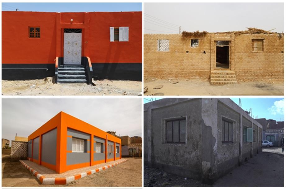 Community Schools before and after renovation