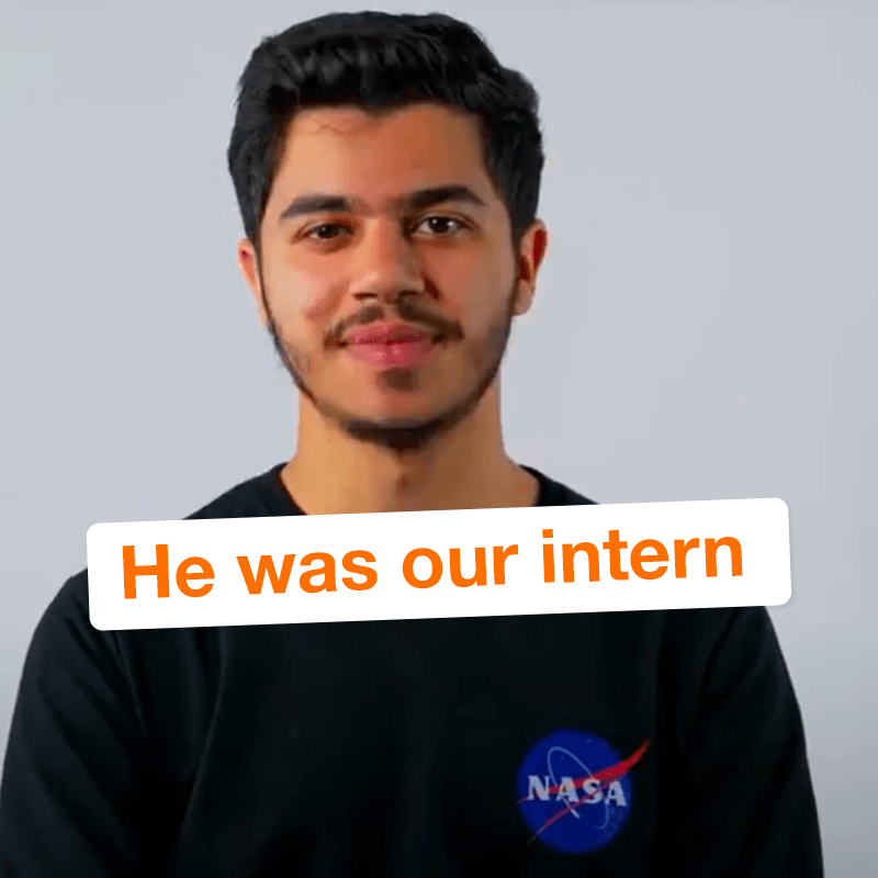 He was our intern