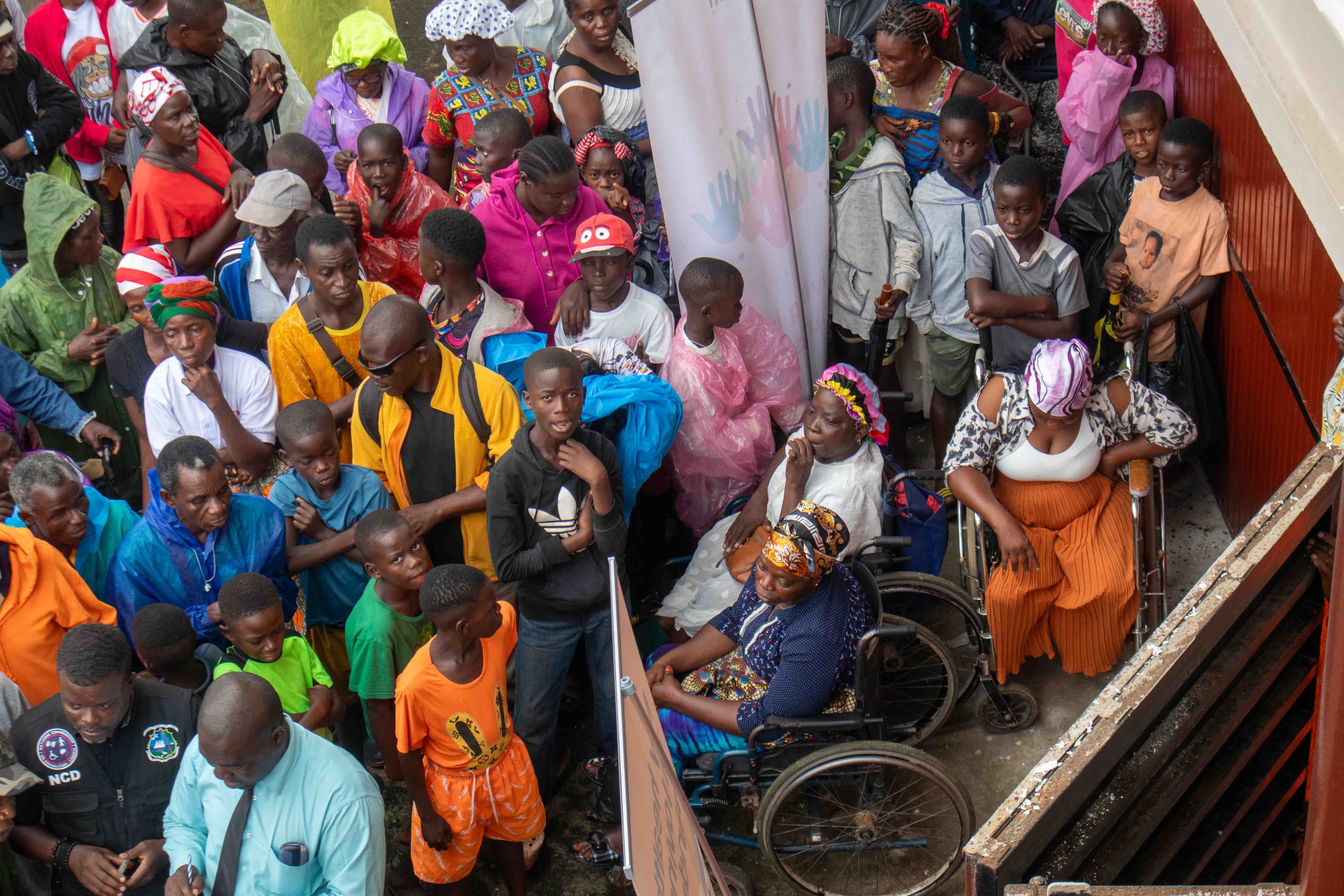Orange Foundation donates Rice and Oil to people with disabilities through the NCD
