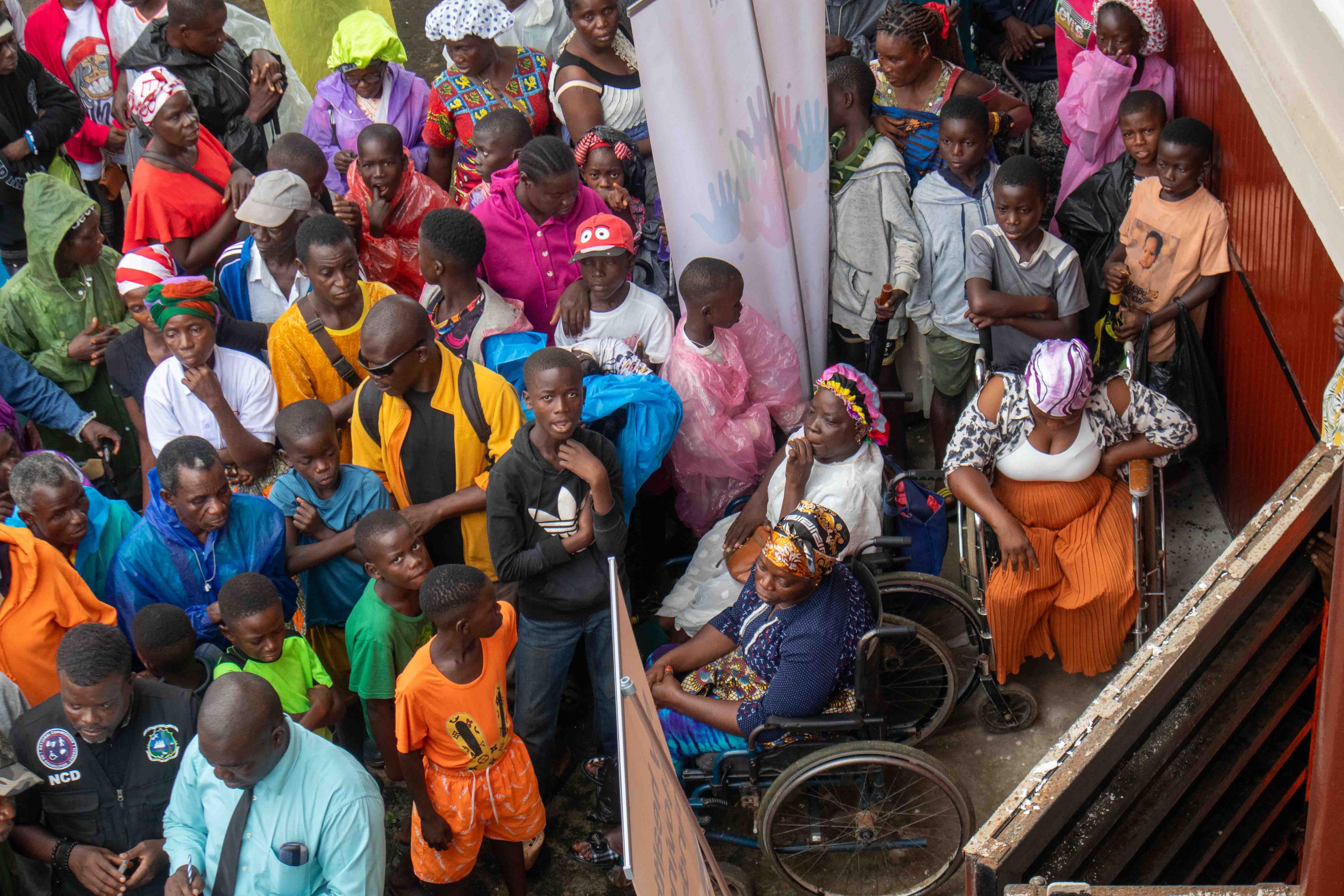 Orange Foundation donates Rice and Oil to people with disabilities through the NCD
